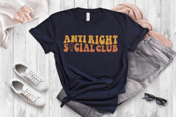 Anti Right Social Club Wavy Retro Svg Review