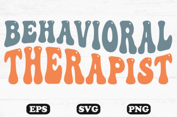Behavioral Therapist Retro Wavy T-shirt