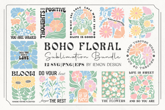 Boho Floral Quote SVG Bundle Review for Real Projects