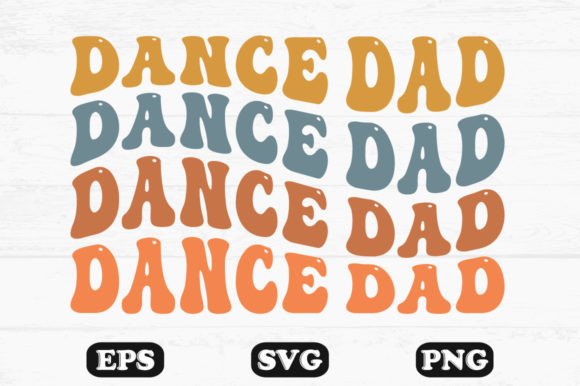 Dance Dad Retro Wavy T-Shirt Design Review