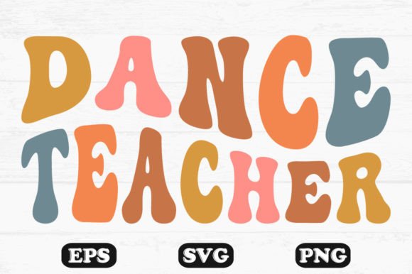 Dance Teacher Retro Wavy T-shirt Design Review
