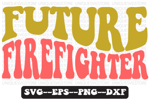 Future Firefighter Wavy Retro Svg Design Review