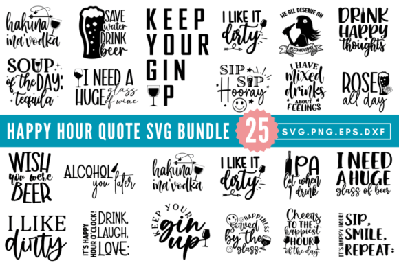 Happy Hour Quote SVG Bundle Review: A Designer’s Take
