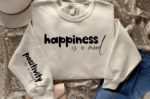 Positivity SVG PNG: A Thoughtful Embroidery Design for Heartfelt Projects