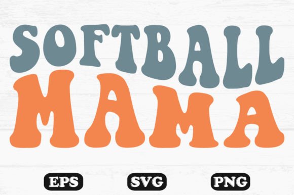 Softball Mama Retro Wavy Designs Review