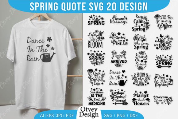 Spring Quote SVG Spring Design Review for Real Embroidery Projects
